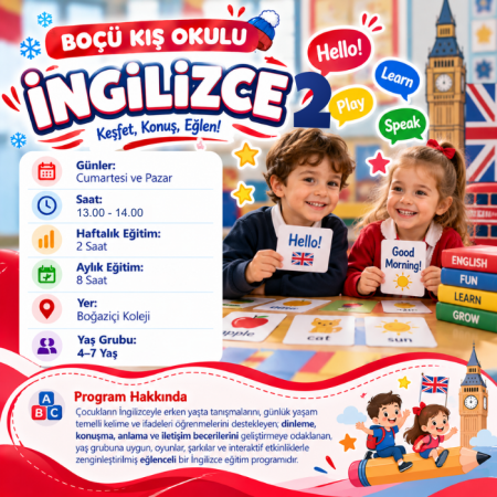 İngilizce (4–7 Yaş) Grup 2