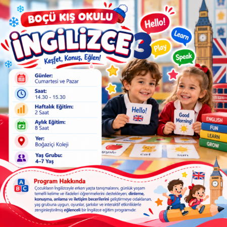 İngilizce (4–7 Yaş) Grup 3