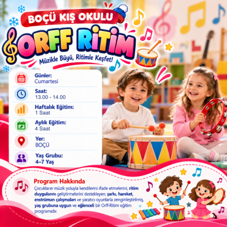 Orff Ritim (4–7 Yaş) Grup 1