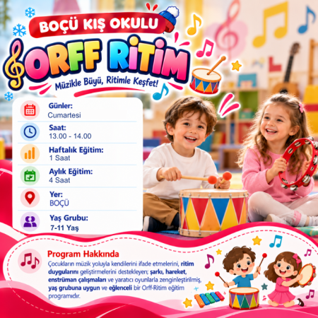 Orff Ritim (Darbuka) (7-11 Yaş) Grup 1